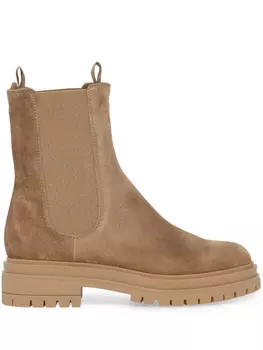 Gianvito Rossi ботинки Chester, коричневый