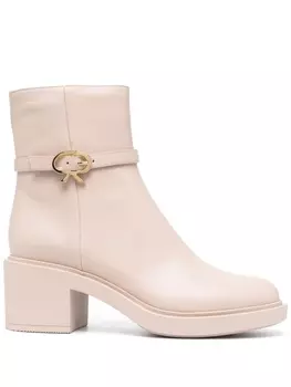 Gianvito Rossi ботинки Ribbon Dumont 45, нейтральный цвет