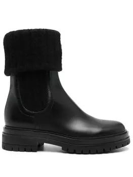 Gianvito Rossi ботинки с загнутыми щиколотками 45 мм, черный