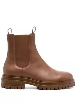 Gianvito Rossi ботинки с закругленным носком, коричневый