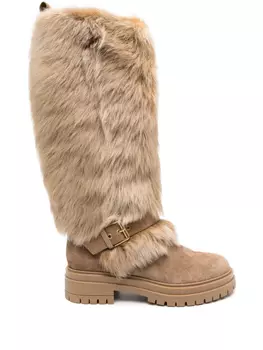 Gianvito Rossi ботинки со вставками, нейтральный