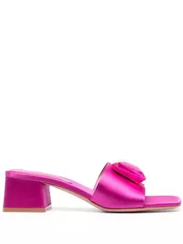 Gianvito Rossi декорированные мюли Jaipur 50, розовый