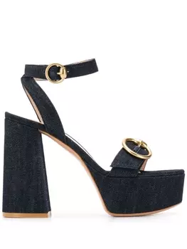 Gianvito Rossi джинсовые босоножки Zandra, синий