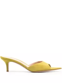 Gianvito Rossi мюли Elle 55, зеленый