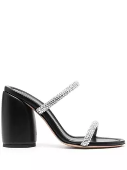 Gianvito Rossi мюли с кристаллами, черный