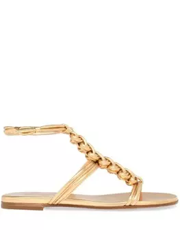 Gianvito Rossi сандалии Капуа, золотистый