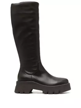 Gianvito Rossi сапоги на рифленой подошве, коричневый