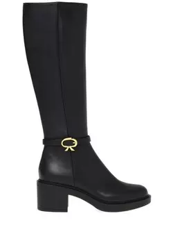 Gianvito Rossi сапоги Ribbon Dumont, черный