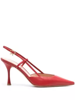 Gianvito Rossi туфли Ascent 85 с ремешком на пятке, красный
