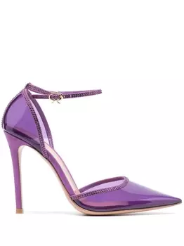 Gianvito Rossi туфли Crystal Sabin 110, фиолетовый