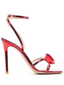 Gianvito Rossi туфли Jaipur 115 с голографическим эффектом, красный