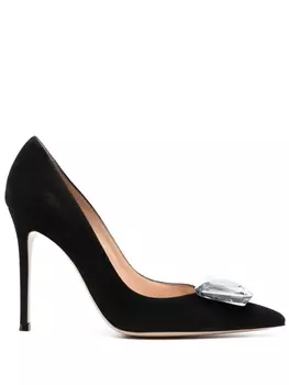 Gianvito Rossi туфли Jaipur с камнями, черный