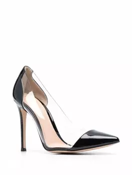 Gianvito Rossi туфли-лодочки Plexi 105, черный