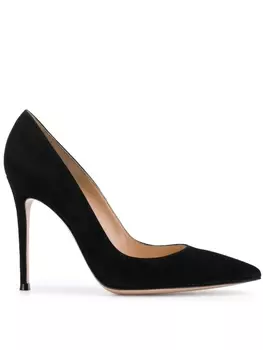 Gianvito Rossi туфли-лодочки с заостренным носком, черный
