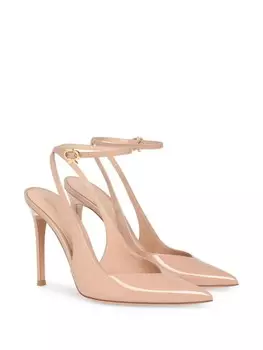 Gianvito Rossi туфли-лодочки с заостренным носком, серый