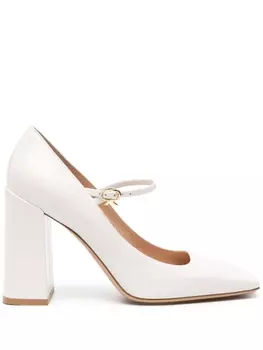 Gianvito Rossi туфли Мэри Джейн Ribbon 95, белый