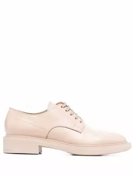 Gianvito Rossi туфли на шнуровке, нейтральный цвет