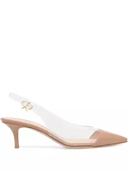 Gianvito Rossi туфли Plexi 55, нейтральный