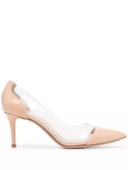 Gianvito Rossi туфли Plexi 70, нейтральный