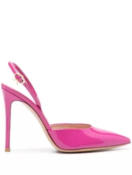 Gianvito Rossi туфли Ribbon d'Orsay 105, розовый