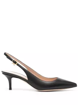 Gianvito Rossi туфли Ribbon Sling 55, черный