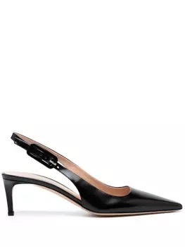 Gianvito Rossi туфли с ремешком на пятке, черный