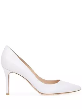 Gianvito Rossi туфли с заостренным носком, белый