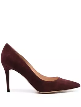 Gianvito Rossi туфли с заостренным носком, коричневый