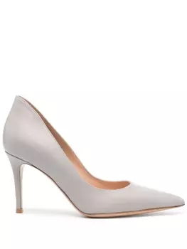Gianvito Rossi туфли с заостренным носком, серый