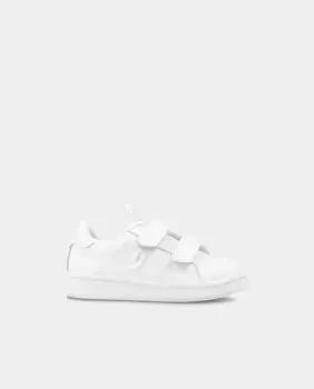 Гибкая детская спортивная обувь с двойной клейкой застежкой Garvaln, белый