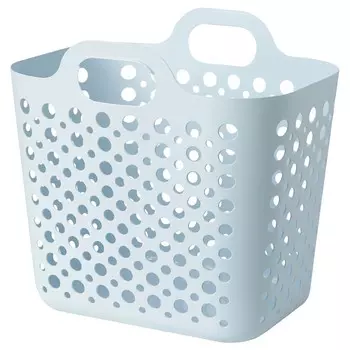 Гибкая корзина для белья, синяя, 24 л, SLIBB IKEA
