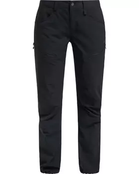 Гибкие брюки средней длины для походов Haglfs, черный