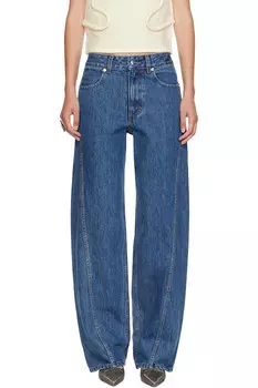 Гибкие джинсы Eckhaus Latta, индиго