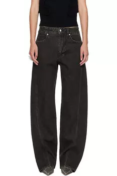 Гибкие джинсы Eckhaus Latta, серый