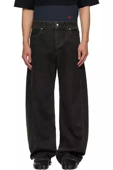 Гибкие джинсы Eckhaus Latta, серый