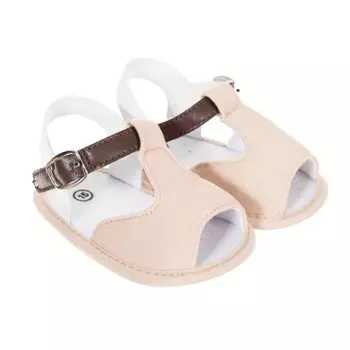 Гибкие сандалии с пряжкой c 16 Le Petit Garon, коричневый