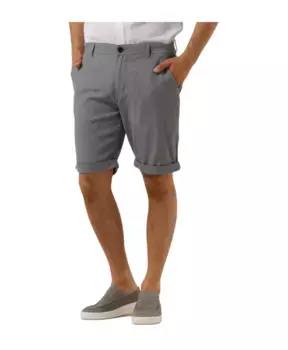 Гибкие шорты на лето Selected Homme, серый