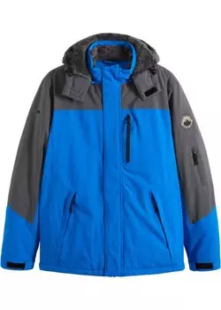 Гибридная функциональная куртка с уютной флисовой подкладкой Bpc Bonprix Collection, синий