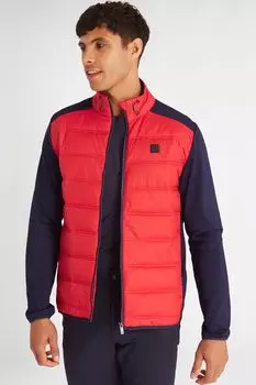 Гибридная куртка из красного рейнджвуда на молнии Calvin Klein Golf, красный