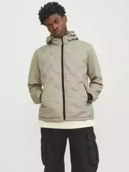 Гибридная куртка Jack & Jones "JCOHEAT HYBRID JACKET NOOS", с капюшоном, цвет Crockery