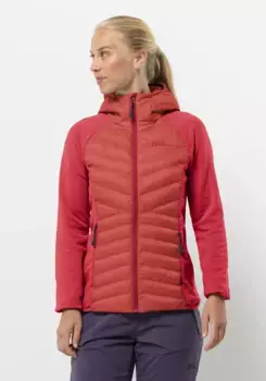 Гибридная куртка Jack Wolfskin "ROUTEBURN PRO HYBRID W", красный