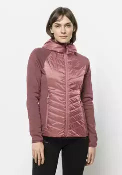 Гибридная куртка Jack Wolfskin "ROUTEBURN PRO HYBRID W", с капюшоном, цвет Blush-Powder