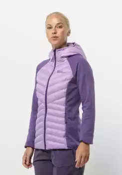 Гибридная куртка Jack Wolfskin "ROUTEBURN PRO HYBRID W", цвет Velvet
