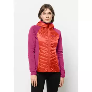 Гибридная куртка Jack Wolfskin "ROUTEBURN PRO HYBRID W", с капюшоном, оранжевый