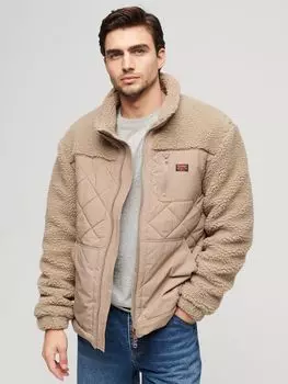 Гибридная куртка Sherpa Workwear Superdry, гриб