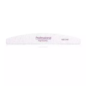 Гибридная пилочка для ногтей Cosmetics Zone Zebra Boat 180/240 - Премиум