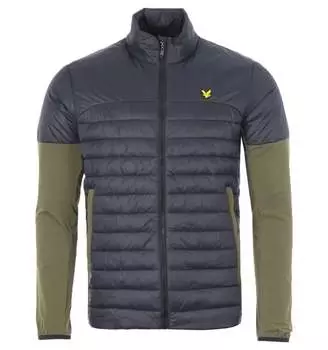 Гибридная стеганая куртка Lyle & Scott, черный