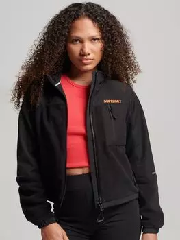 Гибридная треккерская куртка Superdry Code, черная