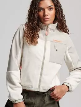 Гибридная треккерская куртка Superdry Code, цвет Рисовый белый