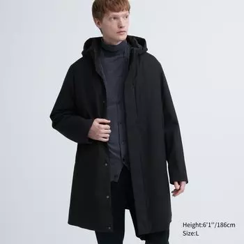 Гибридное пуховье UNIQLO, черный